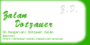 zalan dotzauer business card